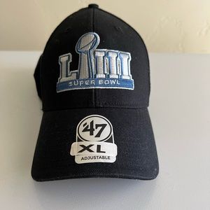 New 47 Brand Super Bowl LIII 53 Adjustable Hat NFL Football Atlanta 2019